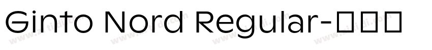 Ginto Nord Regular字体转换